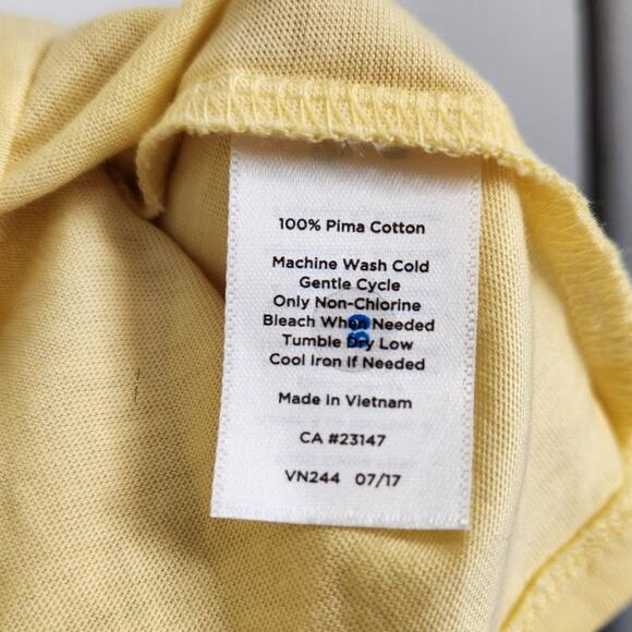 Talbots Yellow Short Sleeve Top Womens Petite Large LP - Picture 4 of 4